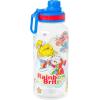 Silver Buffalo Rainbow Brite Twist Spout Plastic Bottle with Sticker Set Featuring Rainbow Brite and Twink, 32 Ounces