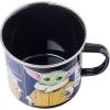 Silver Buffalo Retro Vintage Panel Marvel Comics Avengers Camper Coffee Mug Featuring Captain America, Hulk, Thor, Spider-Man, Black Widow, and Iron Man, 21 Ounces(Star Wars Mandalorian Child Grid)