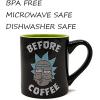Silver Buffalo Rick and Morty Heads Line Up Ceramic Soup Mug, 24-Ounce(14oz Rick and Morty Ceramic Mug)