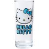 Silver Buffalo Sanrio Hello Kitty 4 Pack Glitter Tumbler Glass Set, 10 Ounces