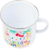 Silver Buffalo Sanrio Hello Kitty Destination Neighborhood Enamel Camper Mug, 21 Ounces(Hello Kitty Summer Tropical)