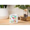 Silver Buffalo Sanrio Hello Kitty Destination Neighborhood Enamel Camper Mug, 21 Ounces(Hello Kitty Summer Tropical)