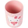 Silver Buffalo Sanrio Hello Kitty Frankenstein Sculpted Ceramic Cookie Jar, 7” x 5.75” x 9.75”(Hello Kitty Holding Love (Ceramic with Bamboo Lid))