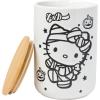 Silver Buffalo Sanrio Hello Kitty Frankenstein Sculpted Ceramic Cookie Jar, 7” x 5.75” x 9.75”(Hello Kitty Mummy (Ceramic with Bamboo Lid))