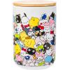 Silver Buffalo Sanrio Hello Kitty Frankenstein Sculpted Ceramic Cookie Jar, 7” x 5.75” x 9.75”(Hello Kitty and Friends (Ceramic with Bamboo Lid))