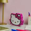 Silver Buffalo Sanrio Hello Kitty Glitter Large Die Cut MDF Box Wall Sign, 5.9” x 1.2” x 8”