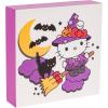 Silver Buffalo Sanrio Hello Kitty Halloween Box Wall Sign, 6″ x 6″ x 1.5″