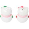 Silver Buffalo Sanrio Hello Kitty Halloween Ceramic Salt and Pepper Shaker Set, 5” L x 2” W x 3.5” H(Hello Kitty Holiday Kitty Snowman)