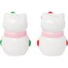 Silver Buffalo Sanrio Hello Kitty Halloween Ceramic Salt and Pepper Shaker Set, 5” L x 2” W x 3.5” H(Hello Kitty Holiday Kitty Snowman)