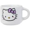 Silver Buffalo Sanrio Hello Kitty Halloween Themed 4 pack Ceramic Espresso Set with Storage Rack, 3 Ounces(Hello Kitty Different Colored)