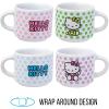 Silver Buffalo Sanrio Hello Kitty Halloween Themed 4 pack Ceramic Espresso Set with Storage Rack, 3 Ounces(Sanrio Hello Kitty)