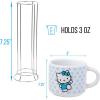 Silver Buffalo Sanrio Hello Kitty Halloween Themed 4 pack Ceramic Espresso Set with Storage Rack, 3 Ounces(Sanrio Hello Kitty)