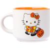 Silver Buffalo Sanrio Hello Kitty Halloween Themed 4 pack Ceramic Espresso Set with Storage Rack, 3 Ounces(Sanrio Hello Kitty Halloween)