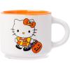 Silver Buffalo Sanrio Hello Kitty Halloween Themed 4 pack Ceramic Espresso Set with Storage Rack, 3 Ounces(Sanrio Hello Kitty Halloween)