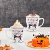 Silver Buffalo Sanrio Hello Kitty Spooky Halloween Glass Coffee Mug, 17.5 ounces(Hello Kitty Halloween Black Cat)