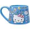 Silver Buffalo Sanrio Hello Kitty Spooky Halloween Glass Coffee Mug, 17.5 ounces(Sanrio Hello Kitty Back to School)