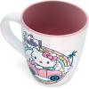 Silver Buffalo Sanrio Hello Kitty Spooky Halloween Glass Coffee Mug, 17.5 ounces(Sanrio Hello Kitty Driving In Car Under Rainbow)