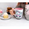 Silver Buffalo Sanrio Hello Kitty Spooky Halloween Glass Coffee Mug, 17.5 ounces(Sanrio Hello Kitty Driving In Car Under Rainbow)