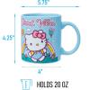 Silver Buffalo Sanrio Hello Kitty Spooky Halloween Glass Coffee Mug, 17.5 ounces(Sanrio Hello Kitty Good Vibes)