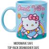 Silver Buffalo Sanrio Hello Kitty Spooky Halloween Glass Coffee Mug, 17.5 ounces(Sanrio Hello Kitty Good Vibes)