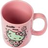 Silver Buffalo Sanrio Hello Kitty Spooky Halloween Glass Coffee Mug, 17.5 ounces(Sanrio Hello Kitty Halloween Frankenstein)