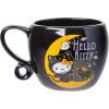Silver Buffalo Sanrio Hello Kitty Spooky Halloween Glass Coffee Mug, 17.5 ounces(Sanrio Hello Kitty Halloween Loop)