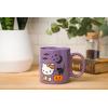 Silver Buffalo Sanrio Hello Kitty Spooky Halloween Glass Coffee Mug, 17.5 ounces(Sanrio Hello Kitty Halloween Pumpkin Bats)