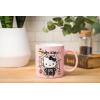 Silver Buffalo Sanrio Hello Kitty Spooky Halloween Glass Coffee Mug, 17.5 ounces(Sanrio Hello Kitty Halloween Skeleton Web)