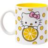 Silver Buffalo Sanrio Hello Kitty Spooky Halloween Glass Coffee Mug, 17.5 ounces(Sanrio Hello Kitty Lemon Slices)