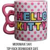 Silver Buffalo Sanrio Hello Kitty Spooky Halloween Glass Coffee Mug, 17.5 ounces(Sanrio Hello Kitty Rainbow Dots)