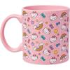 Silver Buffalo Sanrio Hello Kitty Spooky Halloween Glass Coffee Mug, 17.5 ounces(Sanrio Hello Kitty Whimsical Pastel)