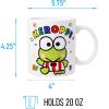 Silver Buffalo Sanrio Hello Kitty Spooky Halloween Glass Coffee Mug, 17.5 ounces(Sanrio Hello Kitty and Friends Keroppi)