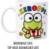 Silver Buffalo Sanrio Hello Kitty Spooky Halloween Glass Coffee Mug, 17.5 ounces(Sanrio Hello Kitty and Friends Keroppi)