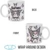 Silver Buffalo Sanrio Hello Kitty Spooky Halloween Glass Coffee Mug, 17.5 ounces(Sanrio Hello Kitty and Friends Kuromi Poses)