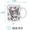Silver Buffalo Sanrio Hello Kitty Spooky Halloween Glass Coffee Mug, 17.5 ounces(Sanrio Hello Kitty and Friends Kuromi Poses)