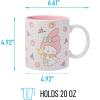 Silver Buffalo Sanrio Hello Kitty Spooky Halloween Glass Coffee Mug, 17.5 ounces(Sanrio Hello Kitty and Friends My Melody)