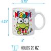 Silver Buffalo Sanrio Hello Kitty Spooky Halloween Glass Coffee Mug, 17.5 ounces(rio Hello Kitty and Friends Keroppi Winking With Frog)