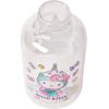 Silver Buffalo Sanrio Hello Kitty Unicorn Pastel Sweets Glass Milk Bottle with Straw, 15 Ounces