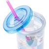 Silver Buffalo Sanrio Hello Kitty Zodiac Signs Iridescent Double Walled Tritan Water Bottle, 18 Ounces(Cinnamoroll Checkered)