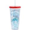 Silver Buffalo Sanrio Hello Kitty Zodiac Signs Iridescent Double Walled Tritan Water Bottle, 18 Ounces(Cinnamoroll Rainbow (Big))