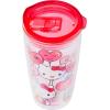 Silver Buffalo Sanrio Hello Kitty Zodiac Signs Iridescent Double Walled Tritan Water Bottle, 18 Ounces(Hello Kitty Love is in the Air)