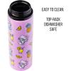 Silver Buffalo Sanrio Hello Kitty Zodiac Signs Iridescent Double Walled Tritan Water Bottle, 18 Ounces(Hello Kitty Pineapples and Lemonade)