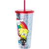 Silver Buffalo Sanrio Hello Kitty Zodiac Signs Iridescent Double Walled Tritan Water Bottle, 18 Ounces(Hello Kitty and Friends (Big))