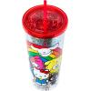 Silver Buffalo Sanrio Hello Kitty Zodiac Signs Iridescent Double Walled Tritan Water Bottle, 18 Ounces(Hello Kitty and Friends (Big))