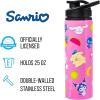 Silver Buffalo Sanrio Hello Kitty Zodiac Signs Iridescent Double Walled Tritan Water Bottle, 18 Ounces(Hello Kitty and Friends Tropical)