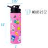 Silver Buffalo Sanrio Hello Kitty Zodiac Signs Iridescent Double Walled Tritan Water Bottle, 18 Ounces(Hello Kitty and Friends Tropical)
