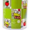 Silver Buffalo Sanrio Hello Kitty Zodiac Signs Iridescent Double Walled Tritan Water Bottle, 18 Ounces(Keroppi Checkered)