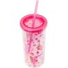 Silver Buffalo Sanrio Hello Kitty Zodiac Signs Iridescent Double Walled Tritan Water Bottle, 18 Ounces(My Melody Strawberry Love)