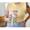 Silver Buffalo Sanrio Hello Kitty Zodiac Signs Iridescent Double Walled Tritan Water Bottle, 18 Ounces(Sanrio Hello Kitty)