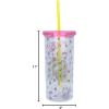 Silver Buffalo Sanrio Hello Kitty Zodiac Signs Iridescent Double Walled Tritan Water Bottle, 18 Ounces(Sanrio Hello Kitty)